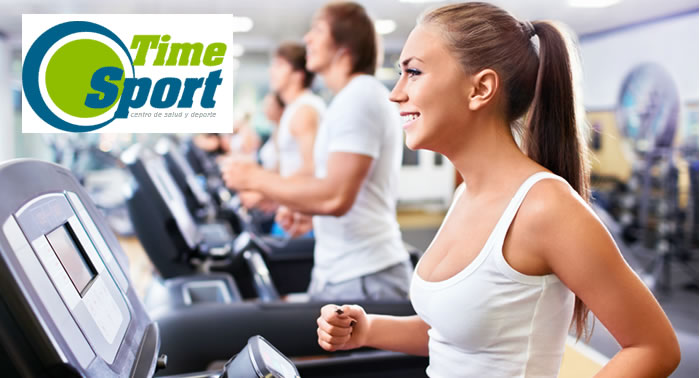 Ponte en forma en el Gimnasio Time Sport con una subscripción mensual y matricula de entrada gratis.