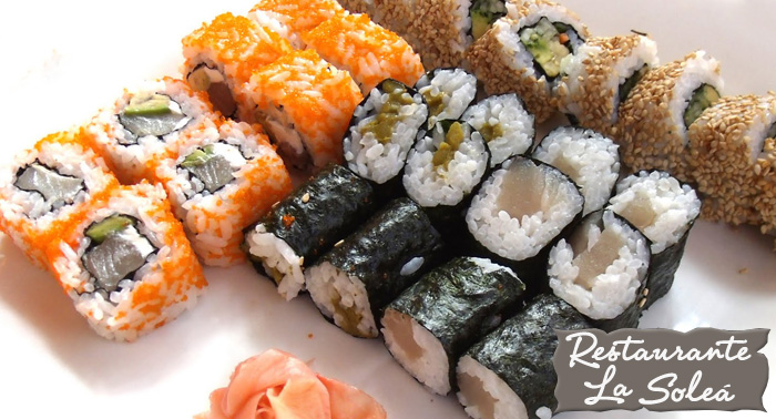 2 bebidas + Sushi para 2 + 4 Pintxos + 2 postres. Una gran Comida por sólo 25€ en Rest. La Soleá