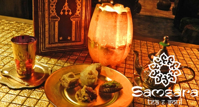 Disfruta de Té con Pastelitos Árabes por tan sólo 1,50€ en Samsara Tea&Soul;