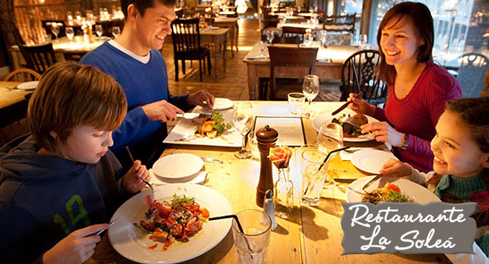 Un buen regalo para el día del padre: Comida para 2 personas desde 7.75€ persona en Rest. la Soleá
