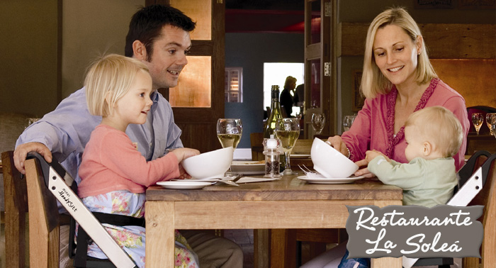 Un buen regalo para el día del padre: Comida para 2 personas desde 7.75€ persona en Rest. la Soleá