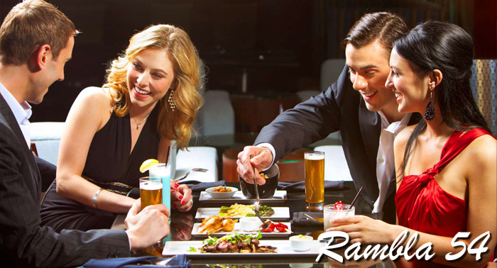 ¡En Rambla 54 están de Aniversario! Bono de 4 Cañas +  4 Tapas por 4€, todos los días de Julio