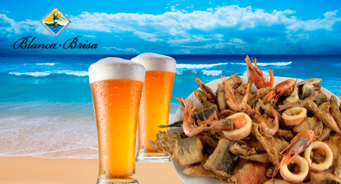 Para 2 pers: Fritura de Pescado o Paella de Marisco y 2 Bebidas, por 7,50€/pers en Cabo de Gata