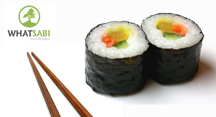Bandeja Maki variado de 24 piezas para llevar o tomar en WhatSabi Sushi & Tapas