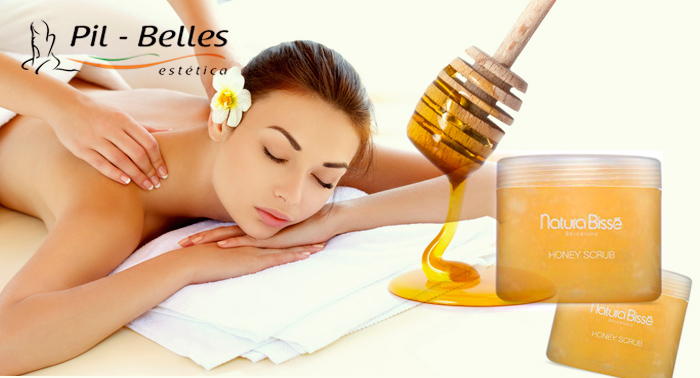 Trat. Especial Natura Biseé: Peeling de miel + Masaje relajante con Piedras calientes + Cava
