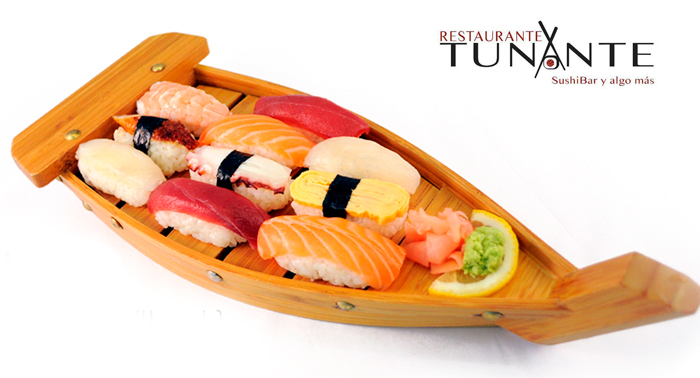Restaurante Japonés:2 bebidas+ Tartar + Ensalada + 28 piezas de Sushi +1 postre por sólo 21,50€