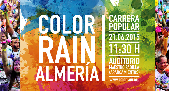 Ya está aquí la Carrera Popular más colorida de Almería, llega la ¡¡Color Rain!! ¿Te animas?