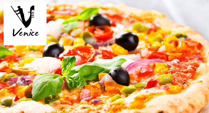 Pizza o Pasta + Bebida sólo 9€ en Restaurante Venice. La mejor comida italiana al mejor precio!