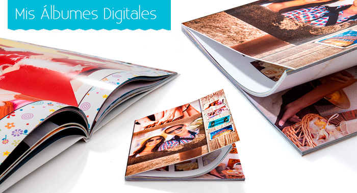 Reúne hasta mil imágenes en un Álbum de fotos personalizado de 48 ó 100 páginas.