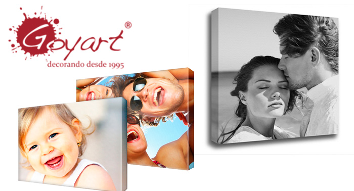 Decora tu hogar con vuestra mejor foto con un Lienzo personalizado, varios tamaños a elegir