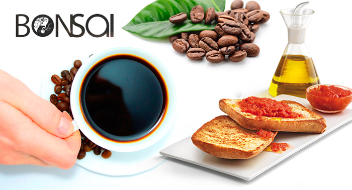 Deléitate con 5 Desayunos completos: café + media tostada normal o especial en el centro
