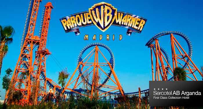 Parque Warner Madrid entradas para 2 días + 1 Noche en Hotel AB Arganda 4* para 2 personas.