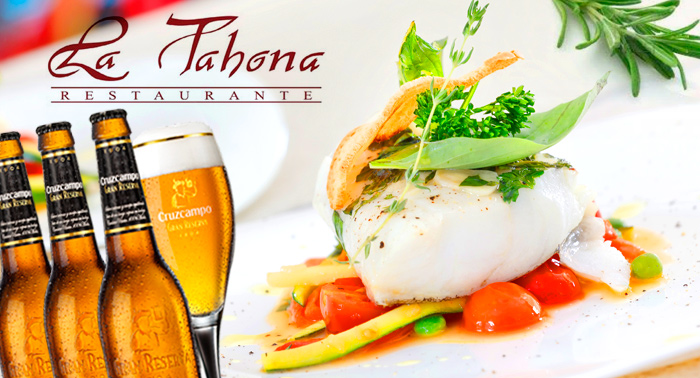 5 Tercios Cruzcampo Gran Reserva + 5 tapas Gourmet + Ración de queso Curado