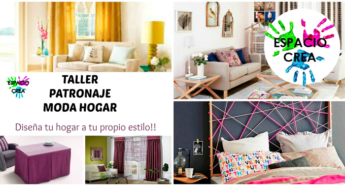 1 mes de Taller de Patronaje Moda Hogar. ¡Diseña tu hogar a tu propio estilo!