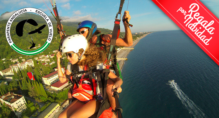 Regala un increíble viaje por el cielo. Vuelo en Parapente para una o dos personas desde 39,90€