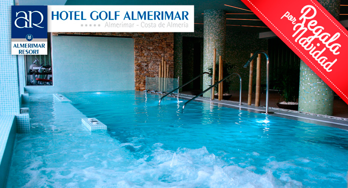 Habitación Deluxe para 2 pers, desayuno buffet, Spa, Cava en Hotel AR Golf Almerimar***** 