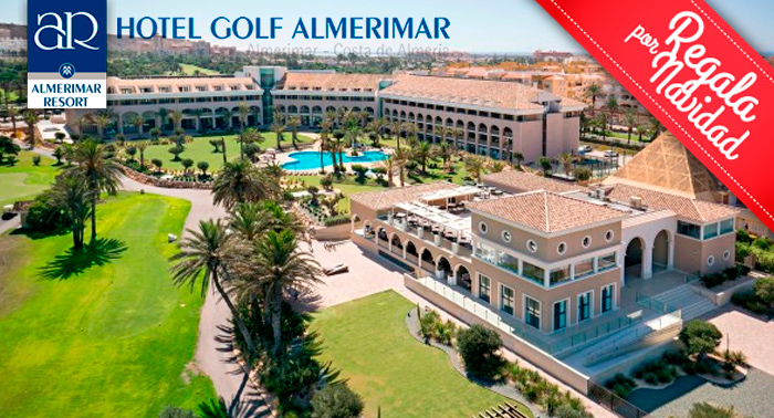 Habitación Deluxe para 2 pers, desayuno buffet, Spa, Cava en Hotel AR Golf Almerimar***** 
