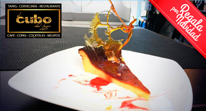 Menú Gourmet para 2 personas en el Cubo del Lago, con bebidas y postres incluidos