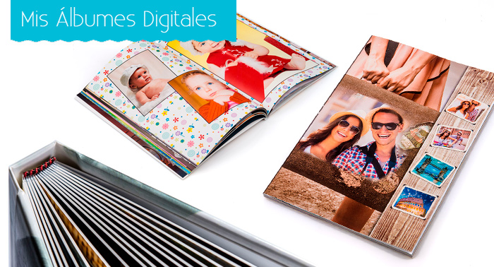 ¡Tu Álbum de fotos personalizado! Reúne hasta mil imágenes en 48 ó 100 páginas. Un regalo ideal