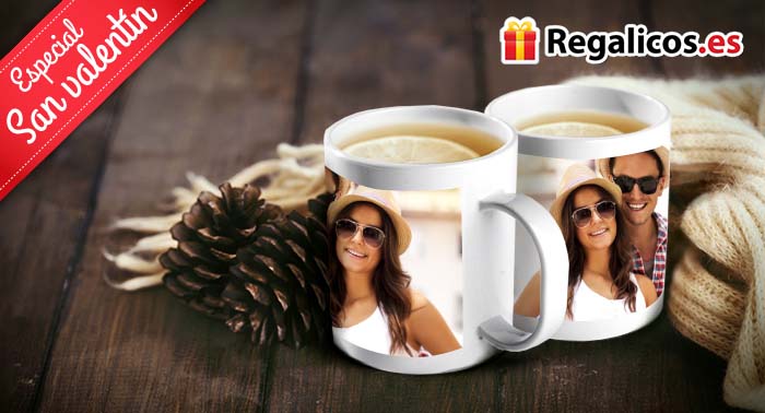 Especial San Valentín: Juego de Tazas, Tazas mágicas o Tazas de cerámica personalizadas.