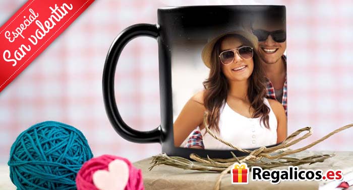 Especial San Valentín: Juego de Tazas, Tazas mágicas o Tazas de cerámica personalizadas.