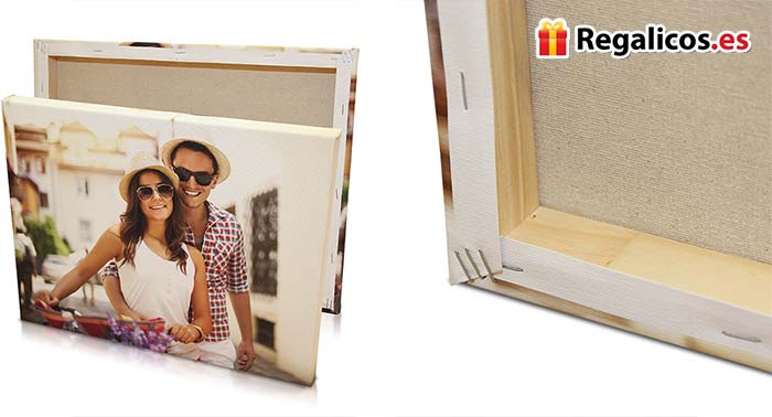 Lienzo personalizado con bastidor (varios tamaños). ¡Tus mejores fotos en este original regalo!