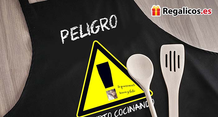 Sorprende a tu padre con este Delantal de cocinero personalizado. ¡Un detalle muy original!