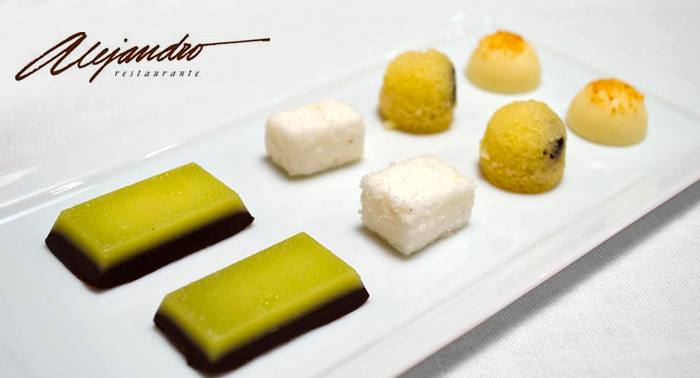 Menú Degustación de 10 platos Estrella Michelin para 2 personas, en Restaurante Alejandro.
