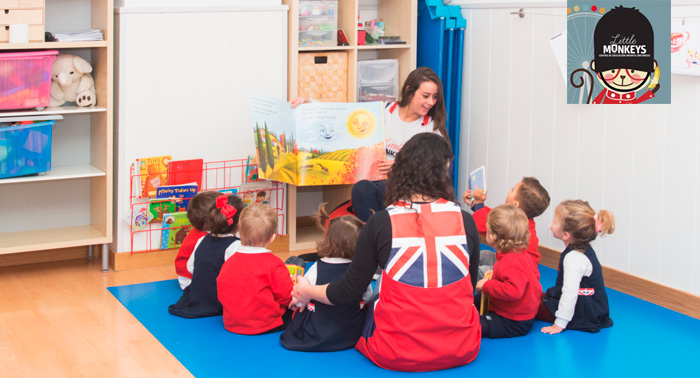 Escuela Británica Infantil Little Monkeys: Matrícula gratis y 50% en la primera mensualidad