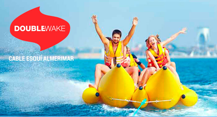 Para 2 personas: Esquí náutico, viaje en banana, wake skate, wakeboard, rosco...¡en Almerimar!