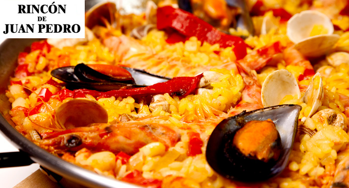 Delicioso Menú para 2: 2 Aperitivos + Arroz con marisco o arroz negro + 2 Bebidas + 2 Postres.