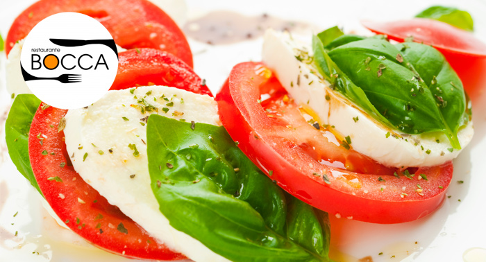 Menú Degustación Italiano para 2 Personas en Restaurante Bocca ¡Elige el tuyo!