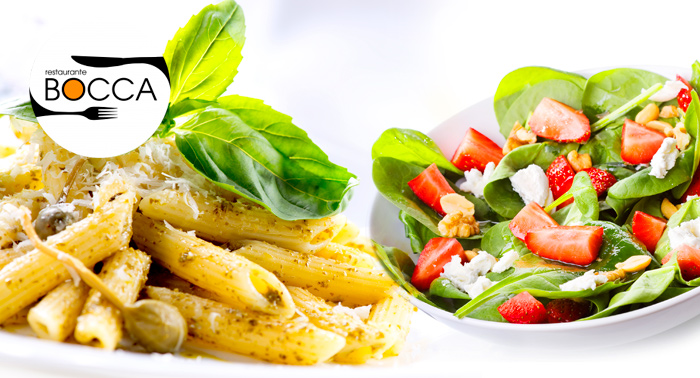 Menú Degustación Italiano para 2 Personas en Restaurante Bocca ¡Elige el tuyo!