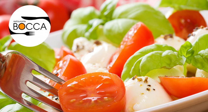 Menú Degustación Italiano para 2 Personas en Restaurante Bocca ¡Elige el tuyo!