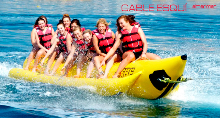 Para 2 personas: Esquí náutico, viaje en banana, wake skate, wakeboard, rosco...¡en Almerimar!