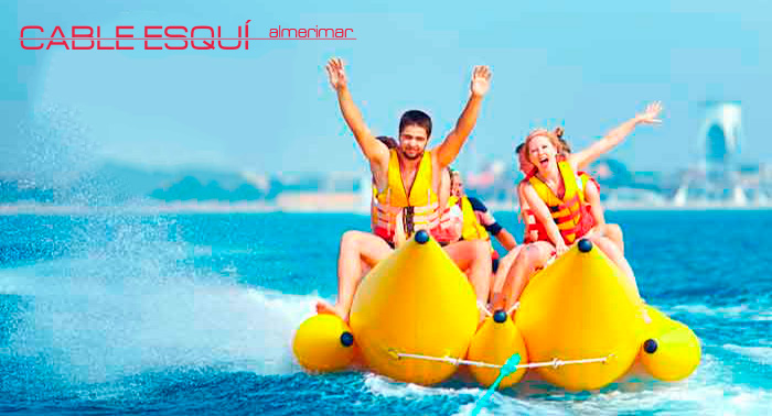 Para 2 personas: Esquí náutico, viaje en banana, wake skate, wakeboard, rosco...¡en Almerimar!