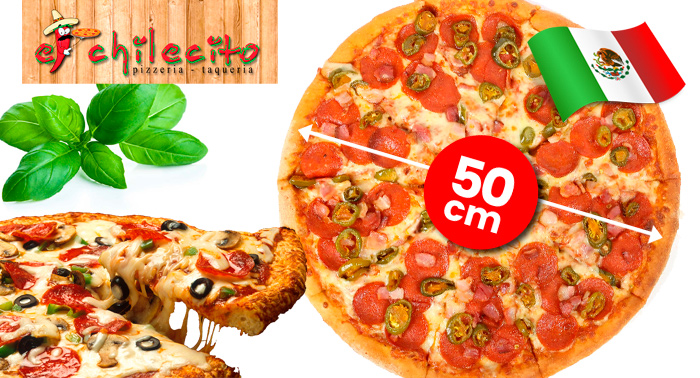 Pizza Gigante de 50cm para llevar ¡Sin restricciones, elige entre todas las variedades!
