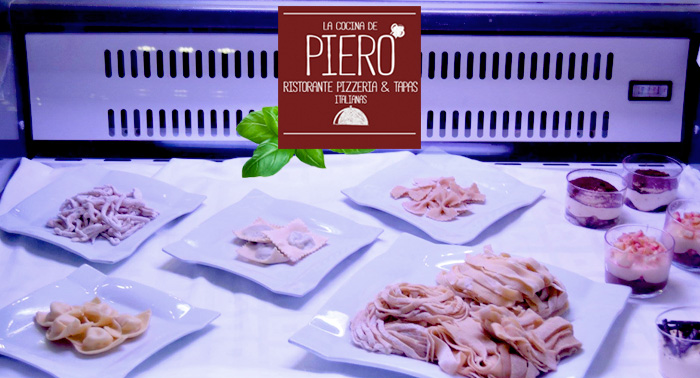 El Menú Italiano para 2 más tradicional en La Cocina de Piero, tu nuevo Ristorante en el Centro