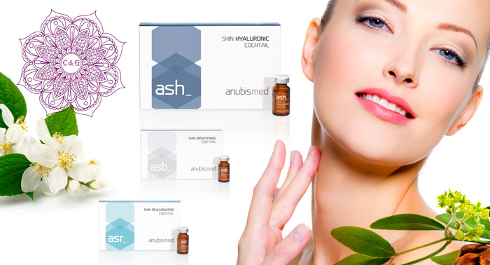 Tratamiento Facial Anubismed Cocktail Combinado: Hyaluronic + Brightening o Rejuvenating