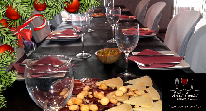 ¡Tu menú de Navidad a la Carta en Stilo Campo : Come y bebe todo lo que quieras!