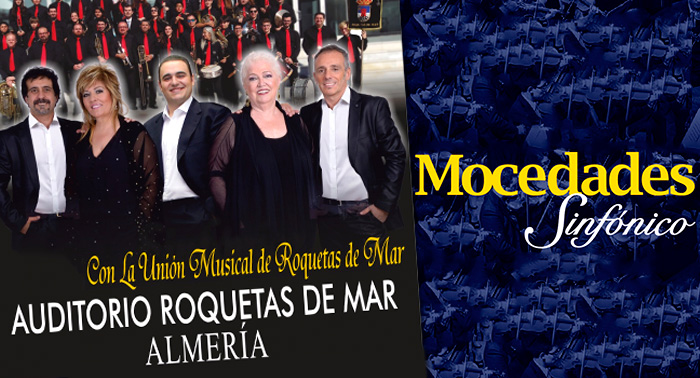 Concierto Mocedades Sinfónico de su Gira 45 Aniversario en el Auditorio de Roquetas de Mar