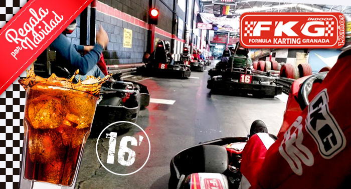 ¡Disfruta de la Velocidad! Sesión de Karting de 16 Minutos + 1 Bebida
