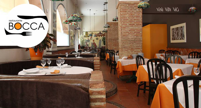 La mejor comida italiana para ti y quien tú quieras: Entrantes + Principales + Postres + Bebida
