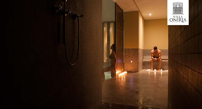 Regala tranquilidad y relax: Circuito Spa para 2 con opción Masaje en Hotel Villa Oniria