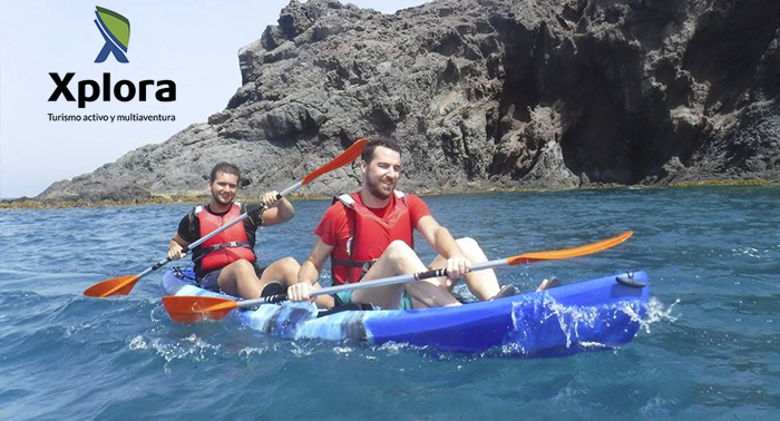 Ruta en Kayak por el Arrecife de las Sirenas + Snorkel + Reportaje fotográfico por 18€!!