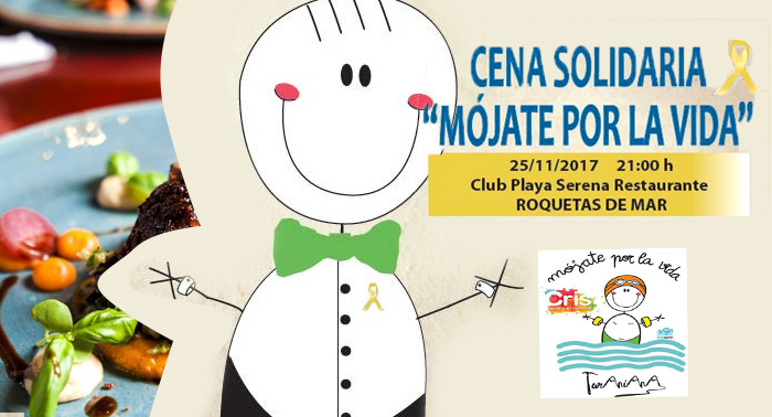 'Mójate por la vida', cena solidaria en Club Playa Serena