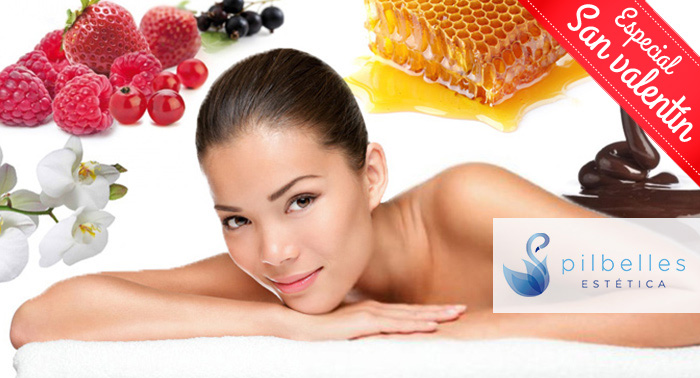 Especial San Valentín: Trat. Natura Biseé: Peeling de miel + Masaje relajante + Cava