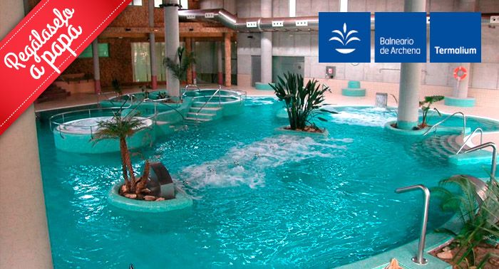 El efecto purificante del Agua: Día completo de Spa Piscinas Termales en Balneario de Archena