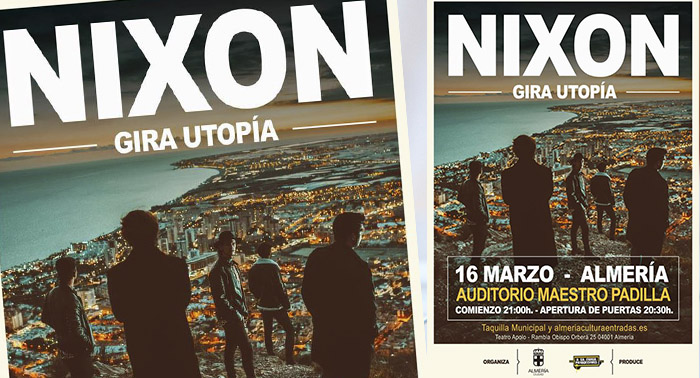 ¡¡Nixon en concierto!! Entradas de zona B en el Auditorio Maestro Padilla