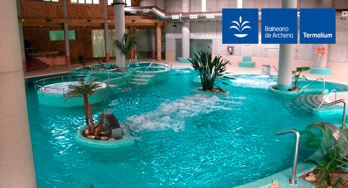 El efecto purificante del Agua: Día completo de Spa Piscinas Termales en Balneario de Archena